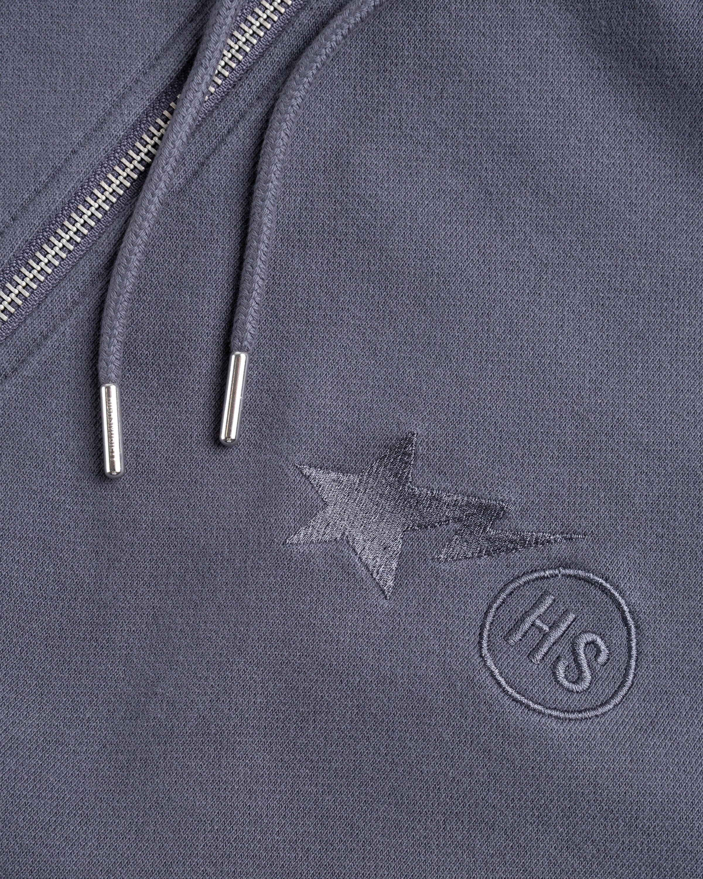 BAPE x Highsnobiety – Heavy Washed Zip Hoodie Charcoal - Sweats - Grey - Image 5