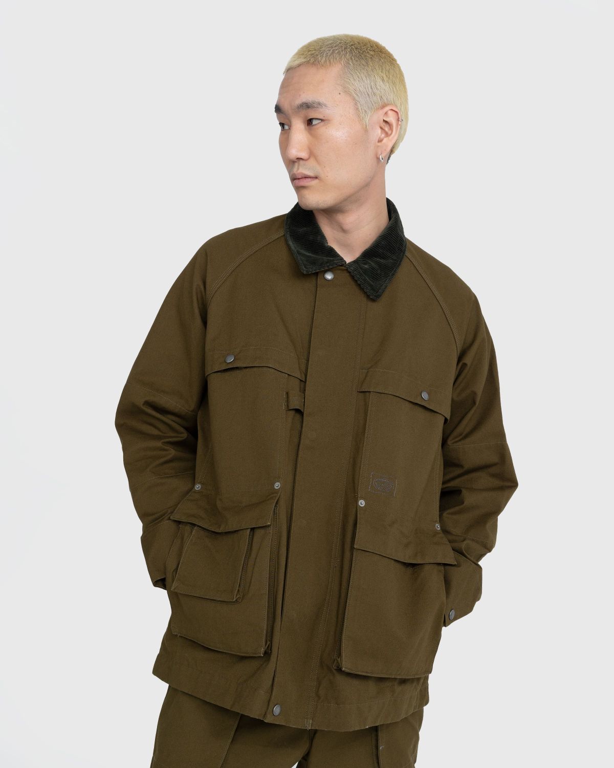 Snow Peak Takibi Canvas Jacket Olive Green Highsnobiety Shop