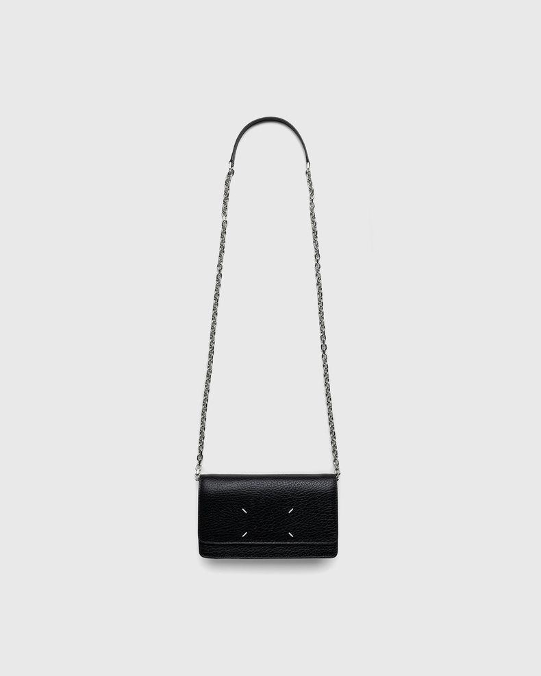 Maison Margiela – Leather Wallet With Chain Black