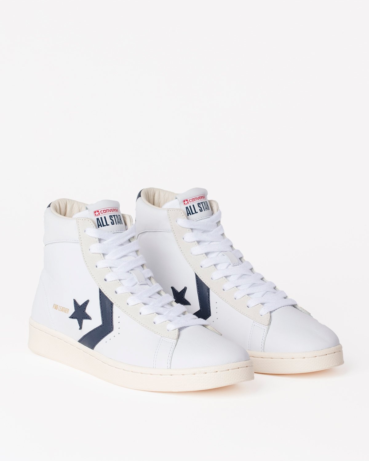 Converse – Pro Leather OG Mid White/Obsidian/Egret - High Top Sneakers - White - Image 5