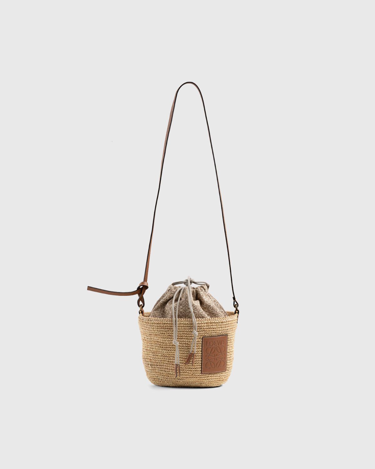 Pochette Raffia Basket Bag in Beige - Loewe