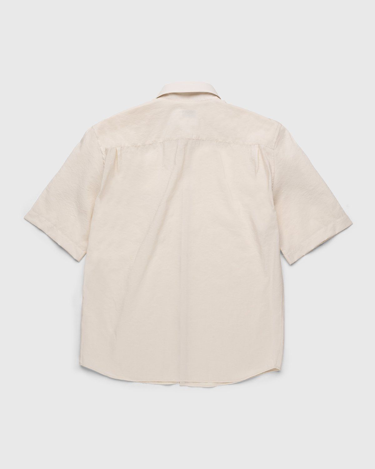 Lemaire – Regular Collar Short Sleeve Shirt Ivory | Highsnobiety Shop