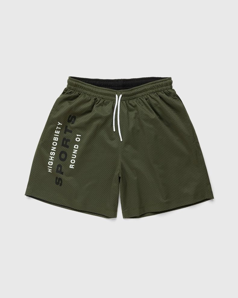 HS Sports Reversible Mesh Shorts Black/Khaki