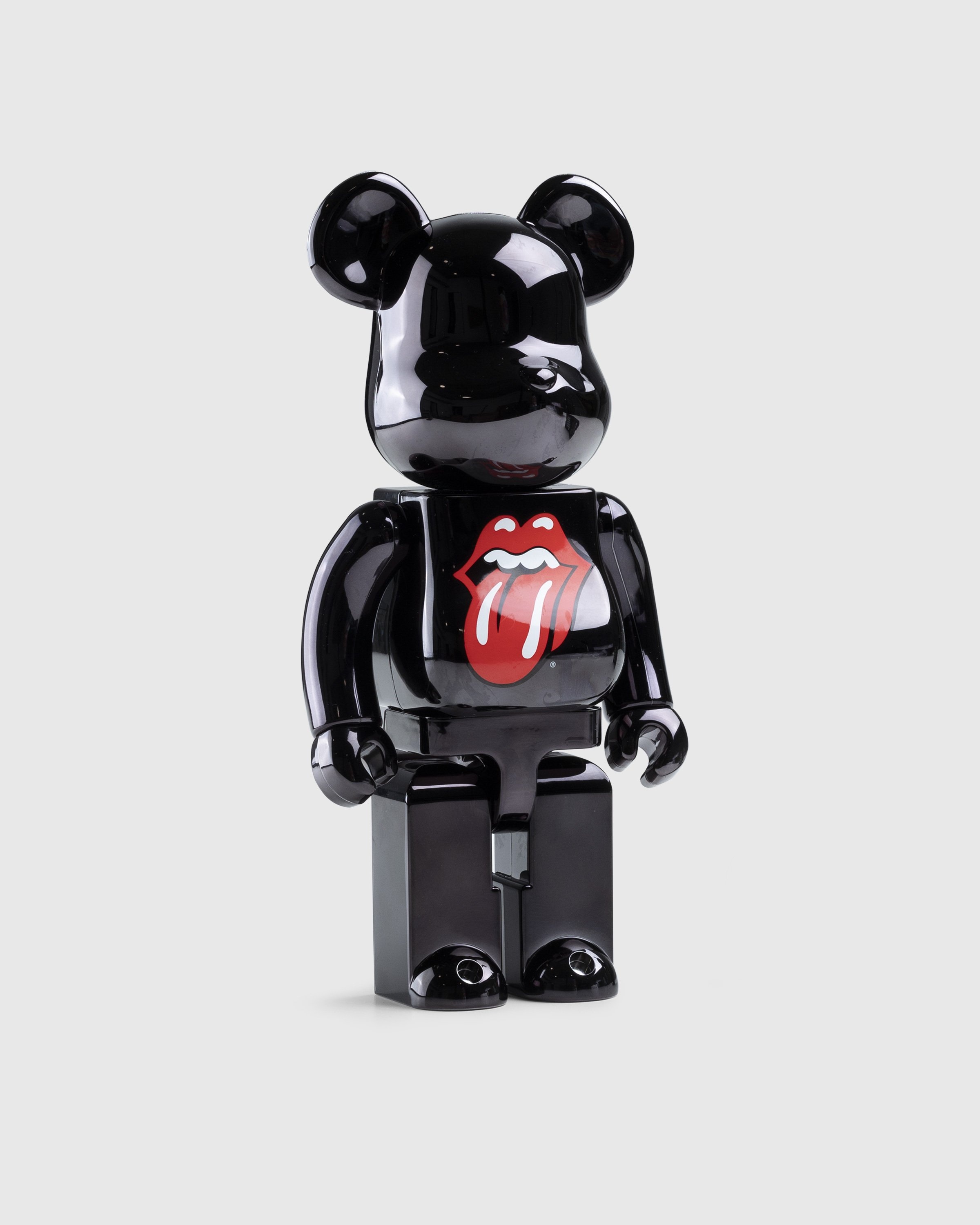 Medicom – Be@rbrick The Rolling Stones Lips & Tongue 1000% Black Chrome Version - Toys - Black - Image 3