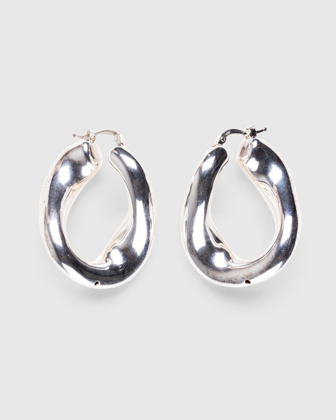 Jil Sander – Scented Chain Earrings Silver - Jewelry - Silver - Image 1