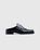 Square Toe Mule Black High Shine