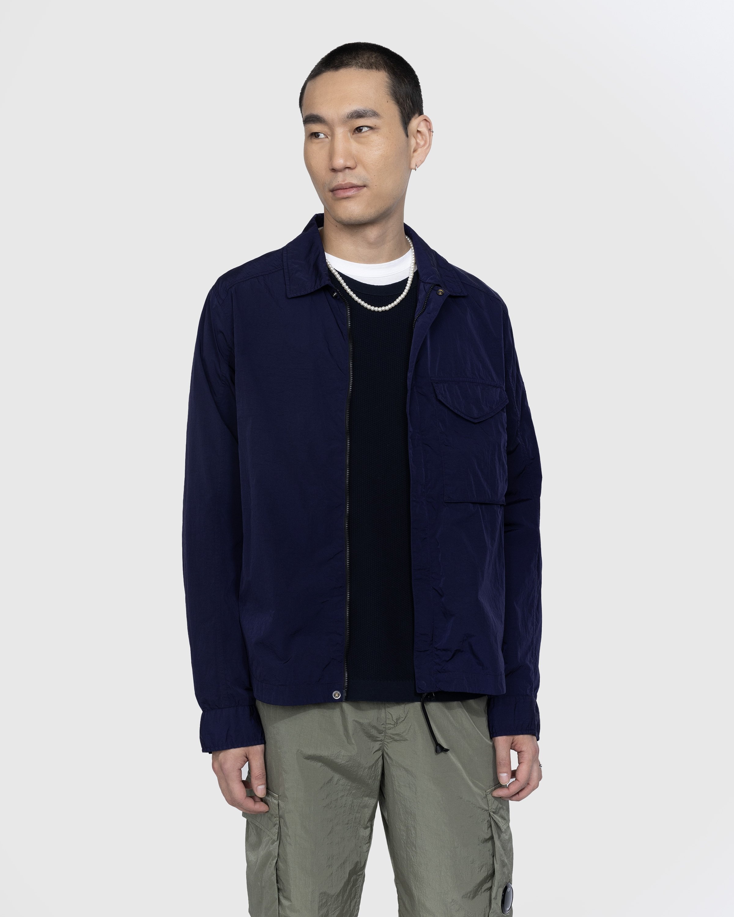 C.P. Company – Chrome-R Overshirt Medieval Blue - Outerwear - Blue - Image 2