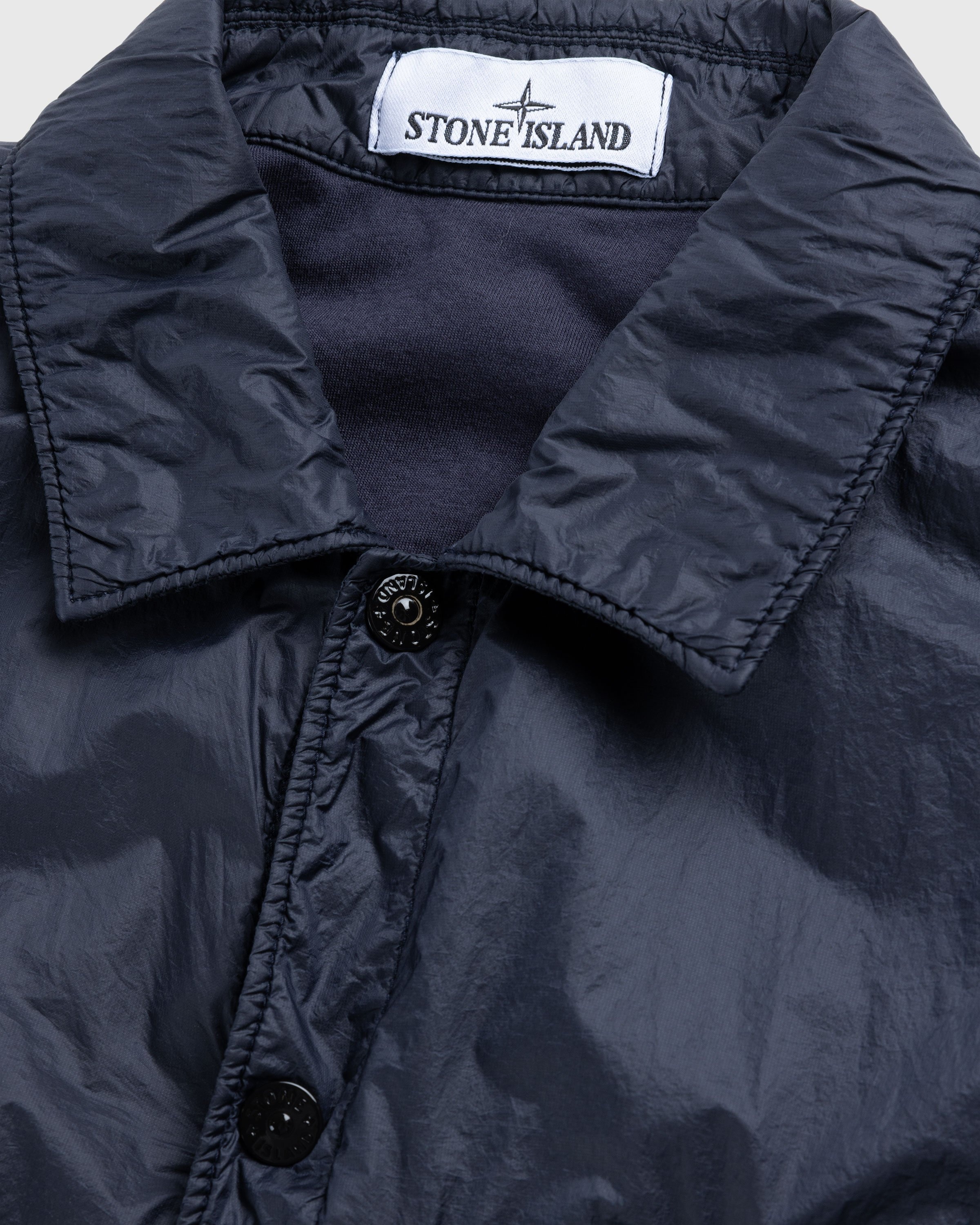 Stone island hotsell nylon overshirt blue