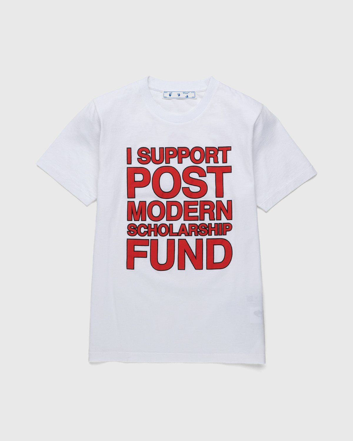Off-White – Support Post-Modern Tee White/Red - T-shirts - White - Image 1