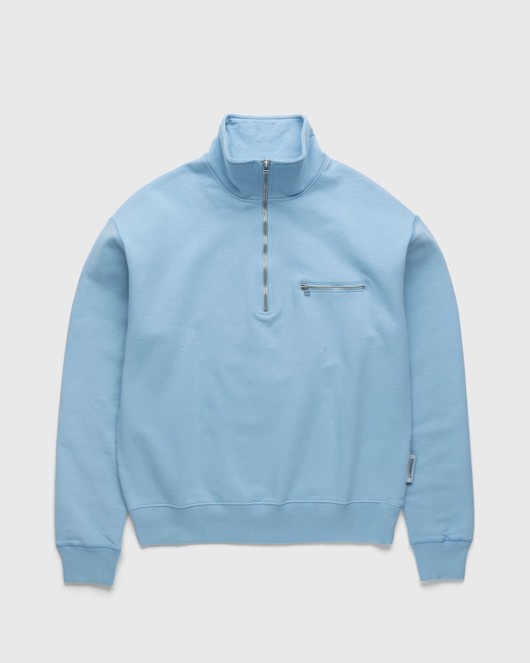 Baby blue clearance half zip sweatshirt