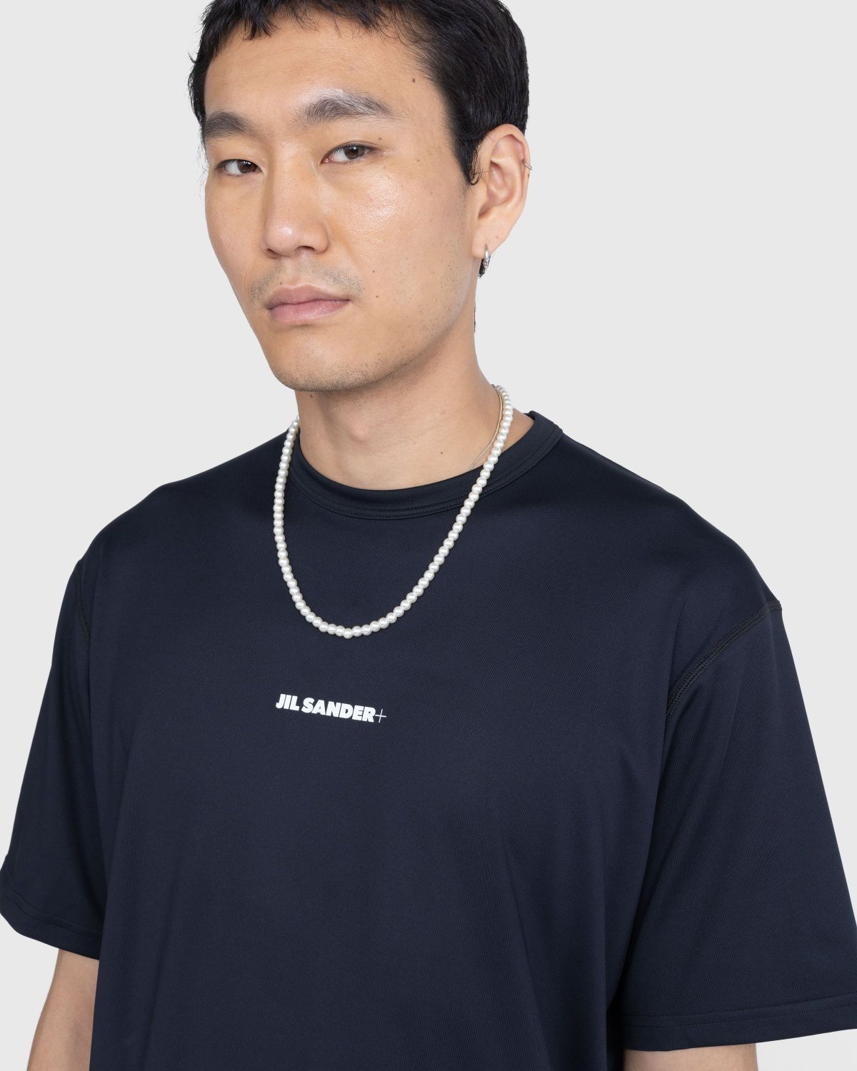 Jil Sander – Logo T-Shirt Black - T-shirts - Black - Image 2