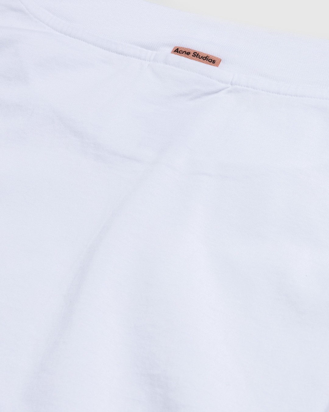 Acne Studios – Crewneck T-Shirt Optic White - Tops - White - Image 5