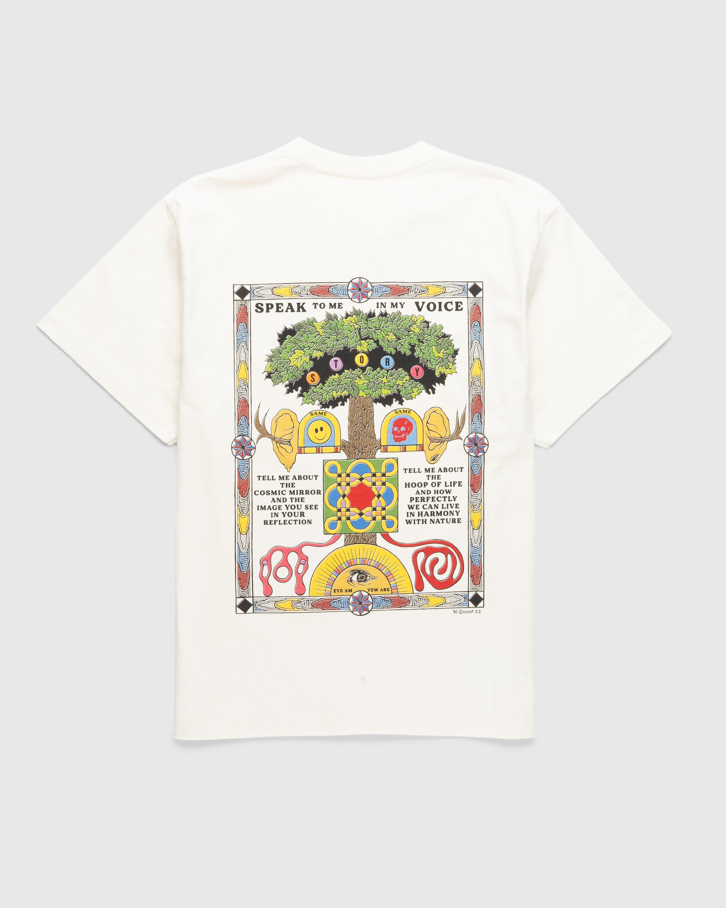 Story mfg. – Speaking Tree SS Off-White - T-shirts - Beige - Image 1
