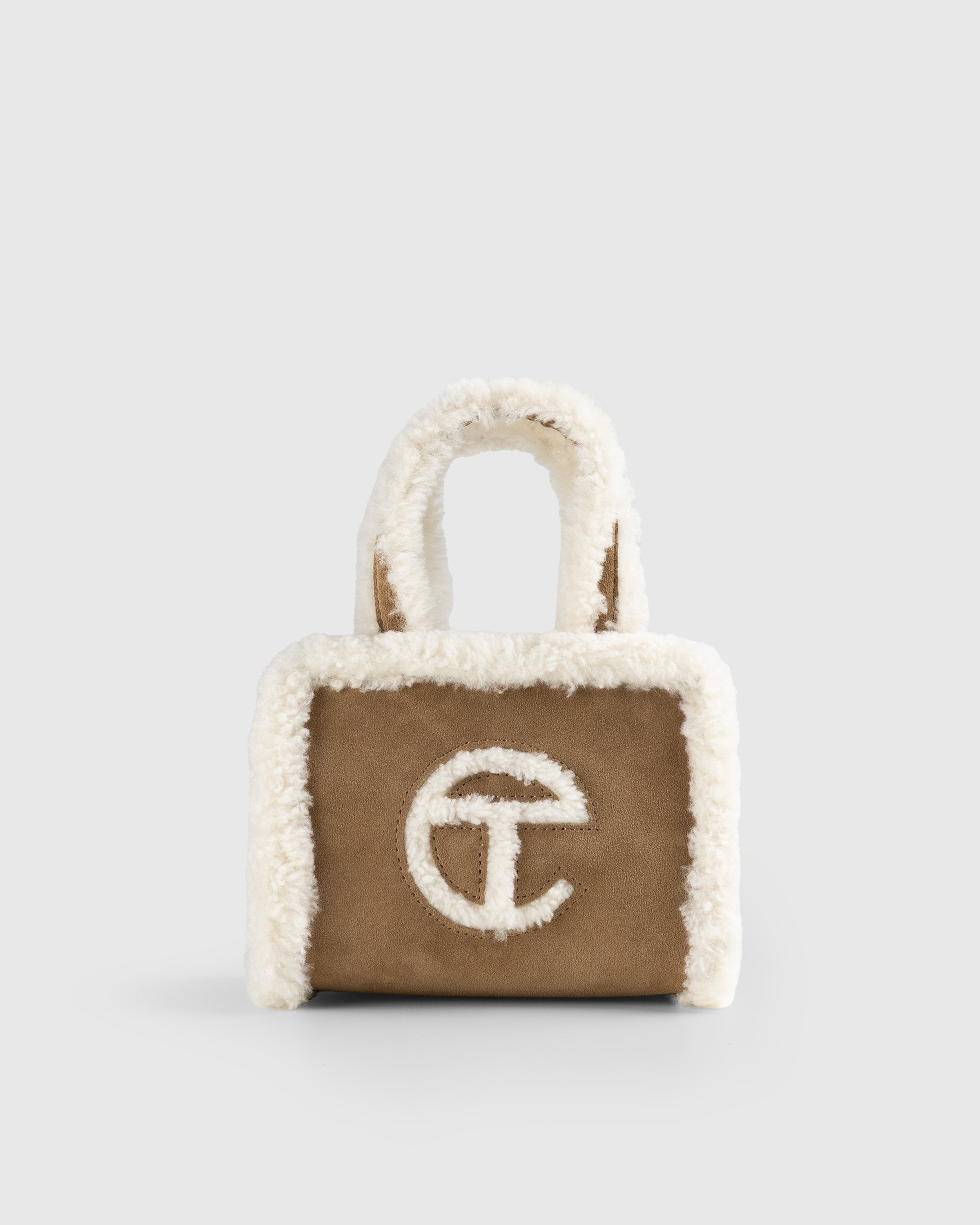 Ugg x Telfar – Suede Small Shopper Chestnut - Bags - Brown - Image 1