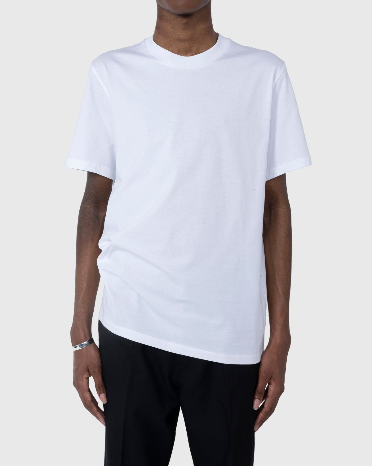 Jil Sander – Solid Cotton T-Shirt White - T-shirts - White - Image 2
