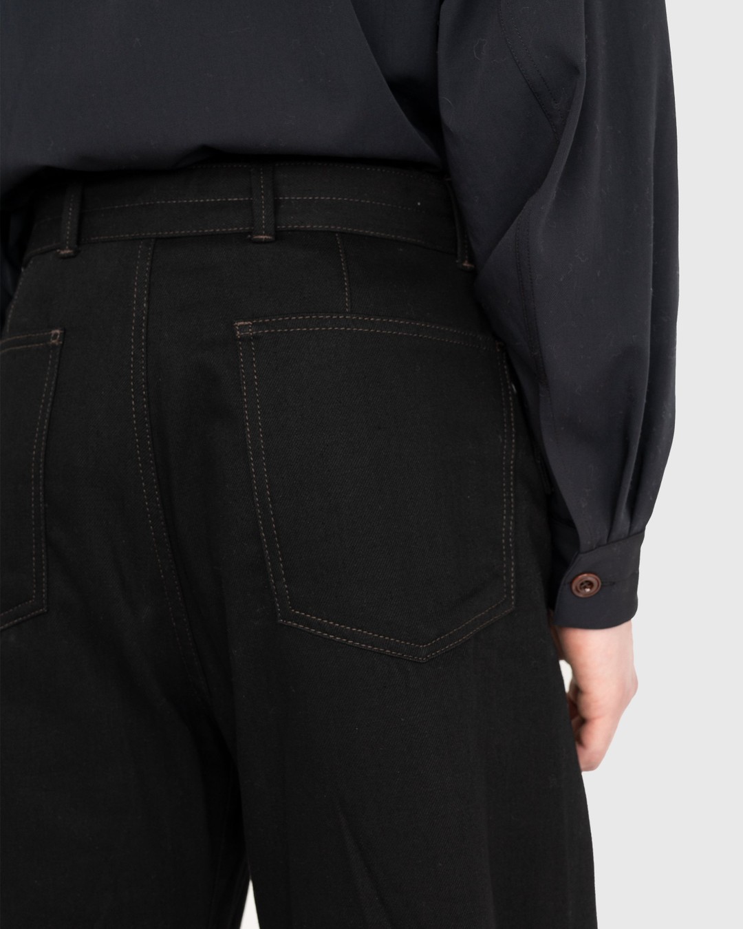Lemaire – Twisted Belted Pants Black - Trousers - Black - Image 5