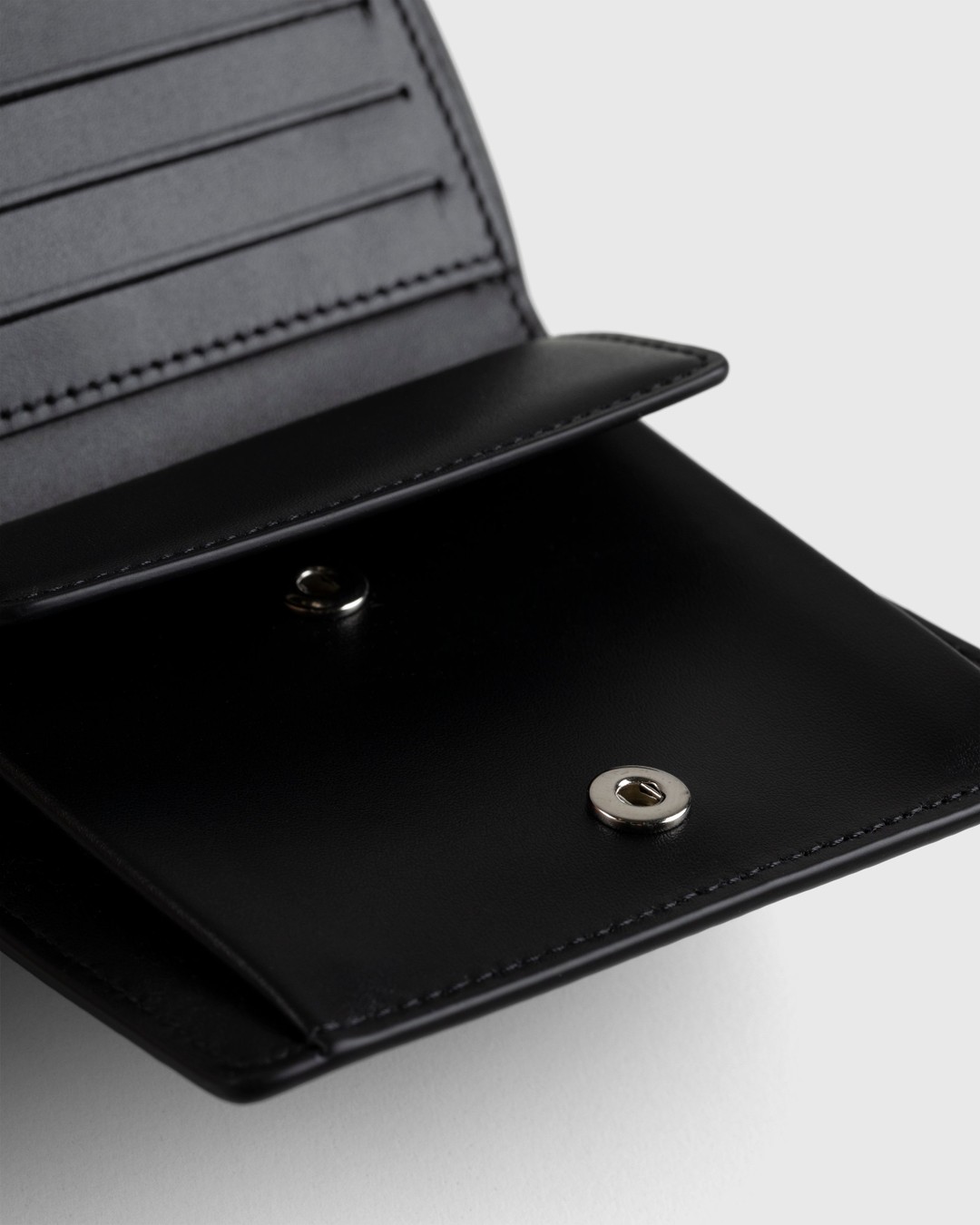 Maison Margiela – Leather Bifold Wallet Black - Wallets - Black - Image 4