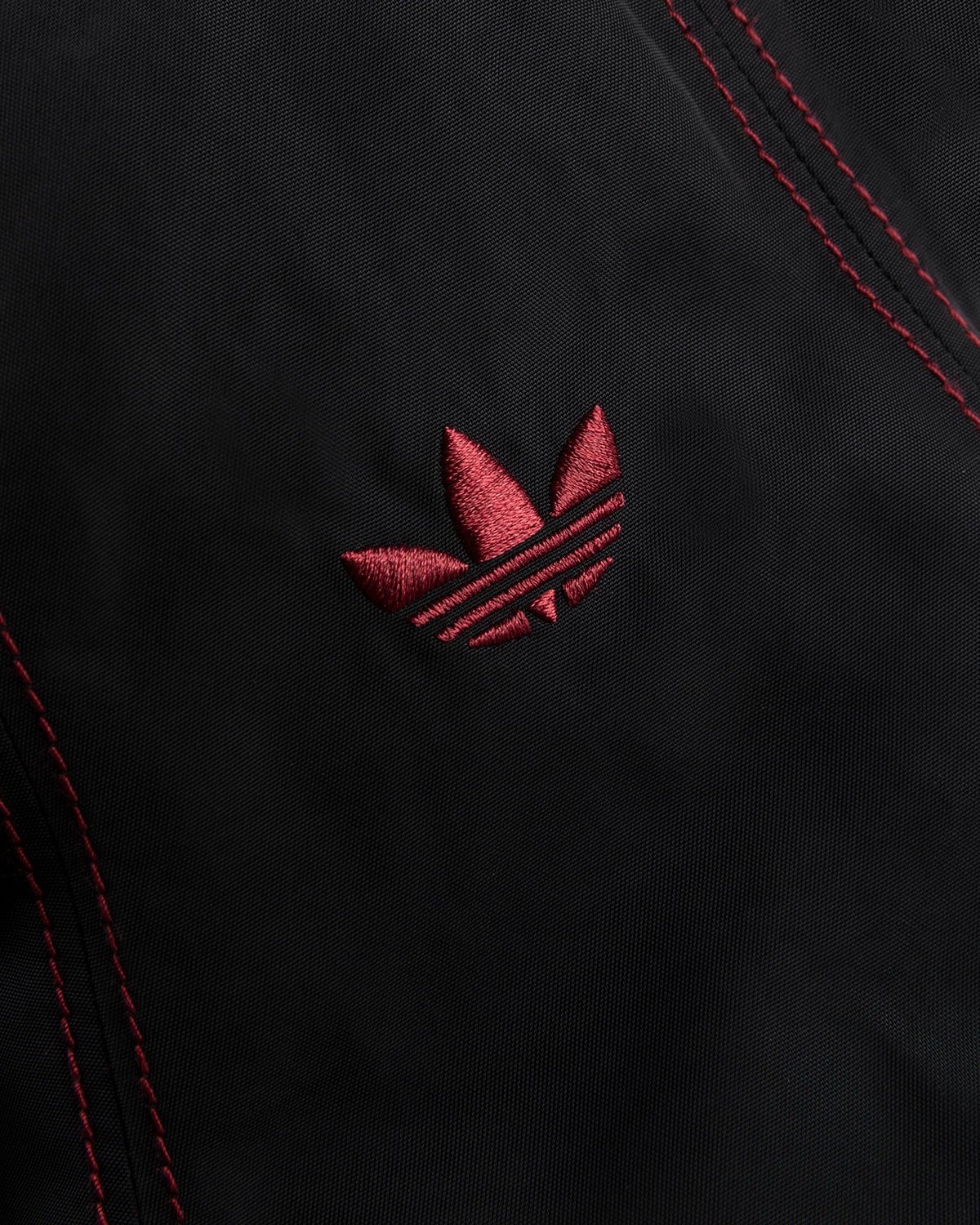 Adidas x Wales Bonner – Sunhat Black Burgundy - Hats - Red - Image 4