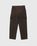 Auralee – High-Waisted Shetland Wool Pants Dark Brown - Pants - Brown - Image 2