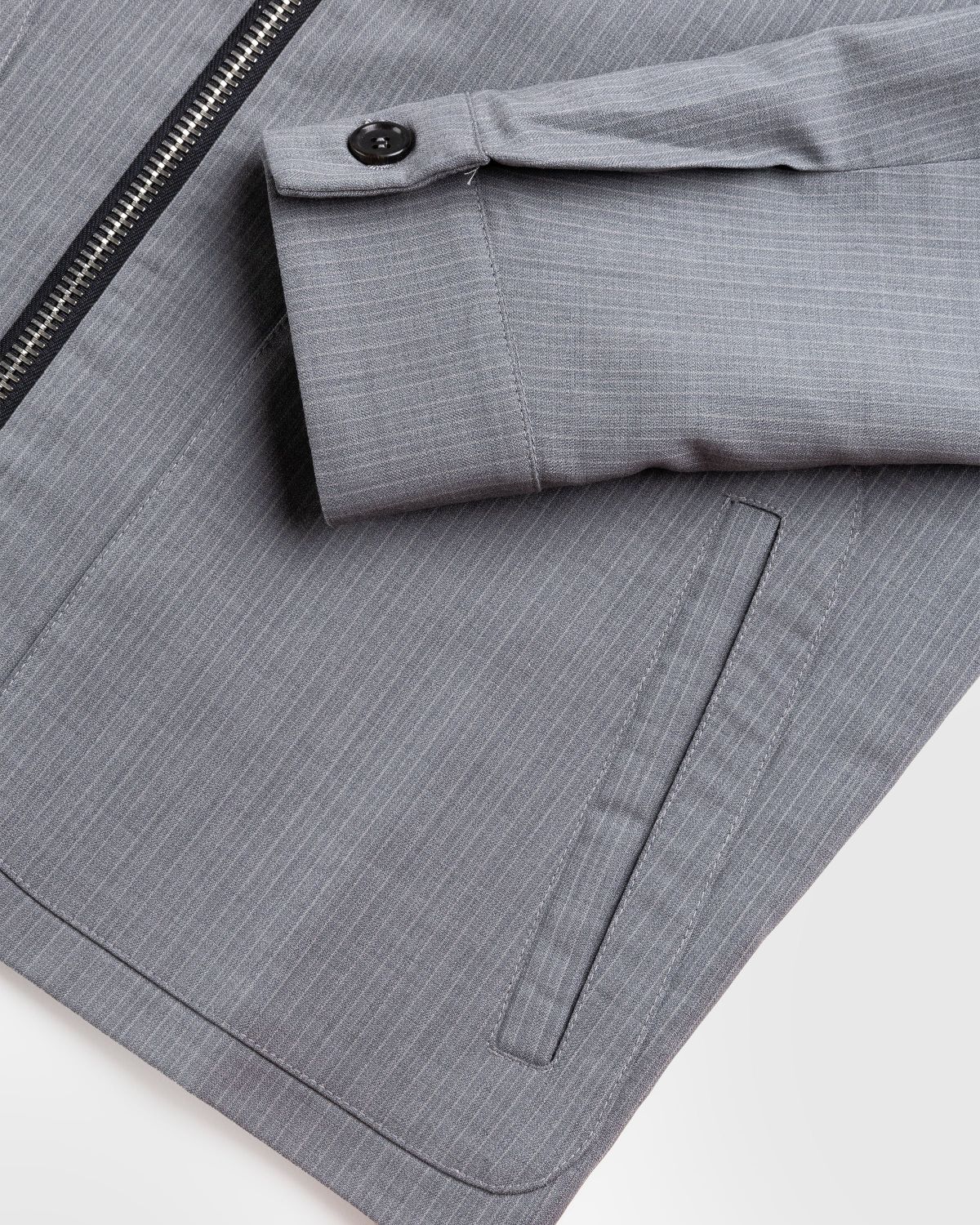 Winnie New York – Classic Zip-Up Jacket Grey - Outerwear - Grey - Image 6