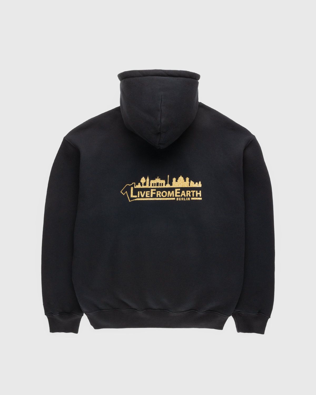 Live From Earth x Highsnobiety – BERLIN, BERLIN 3 Logo Hoodie Black - Sweats - Black - Image 2