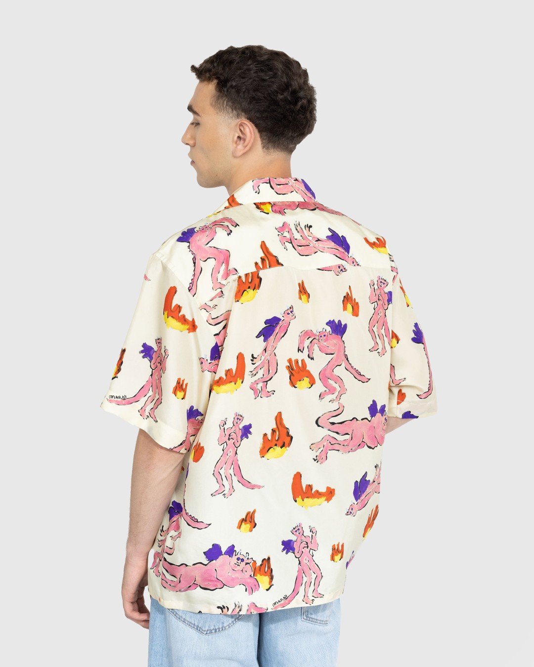 Marni – Printed Silk Button-Up Shirt Multi - Shirts - Multi - Image 3