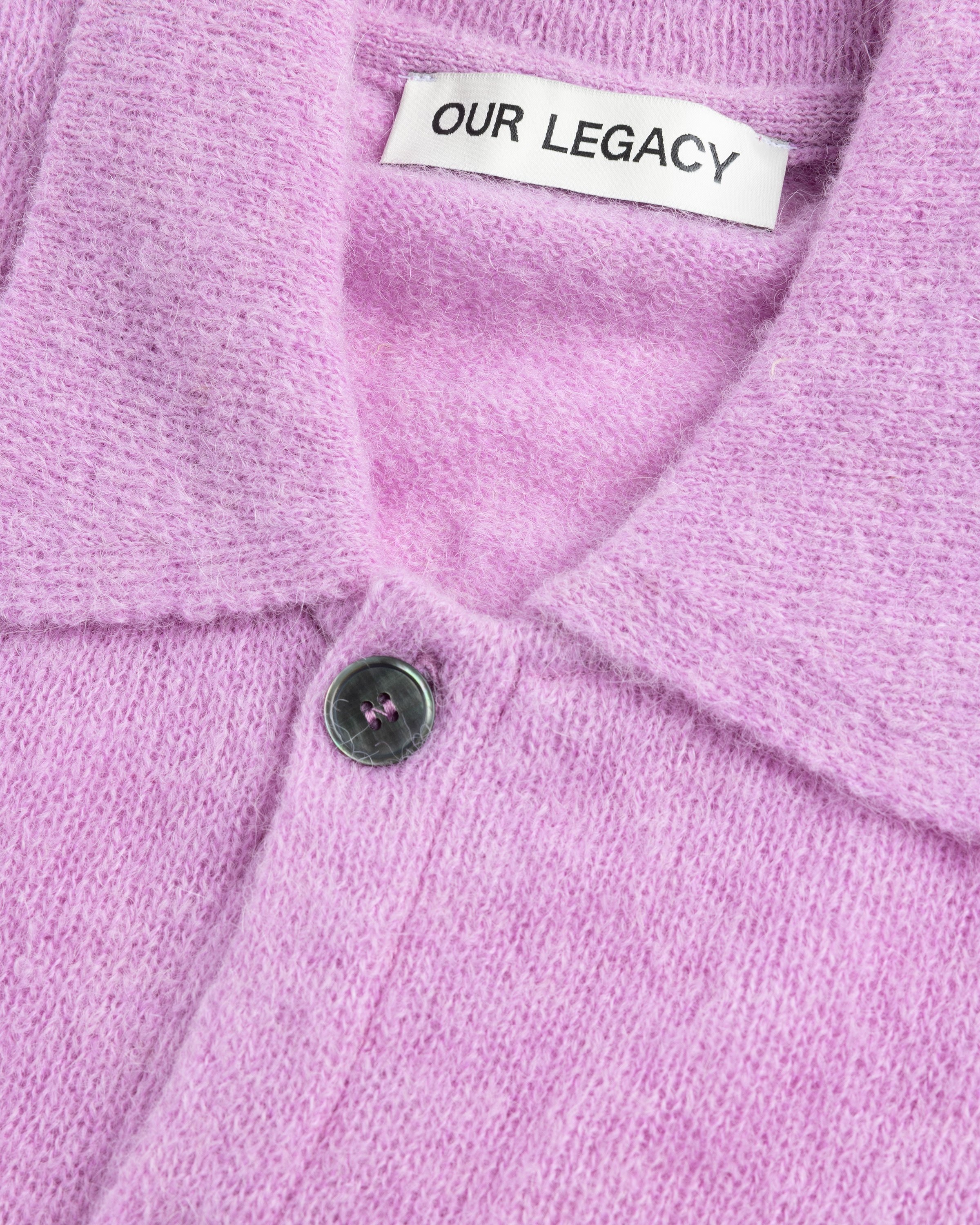 Our Legacy – Evening Polo Candyfloss Fuzzy Alpaca - Knitwear - Pink - Image 6