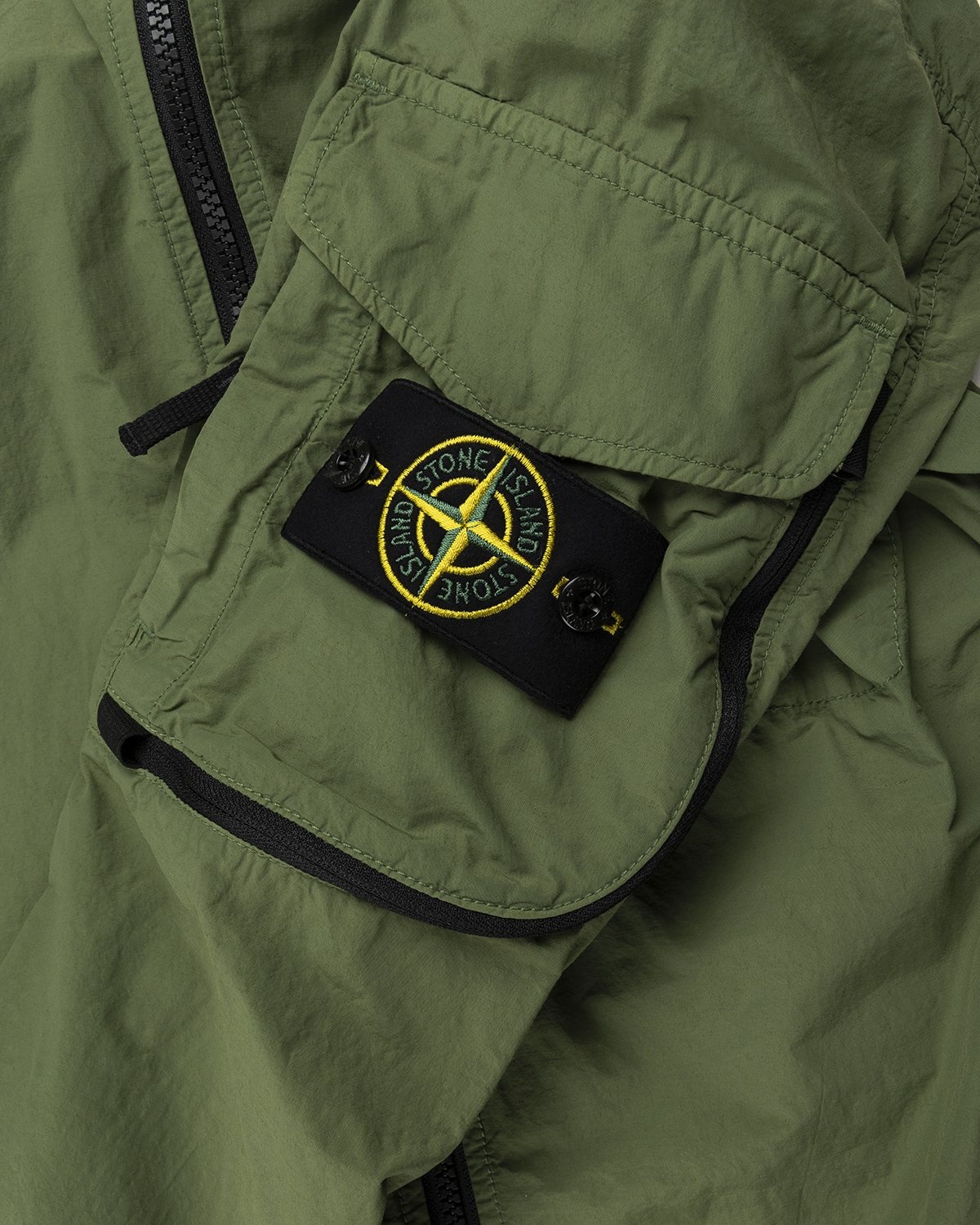 Stone Island – 10502 Garment-Dyed Naslan Light Overshirt Olive - Outerwear - Green - Image 5