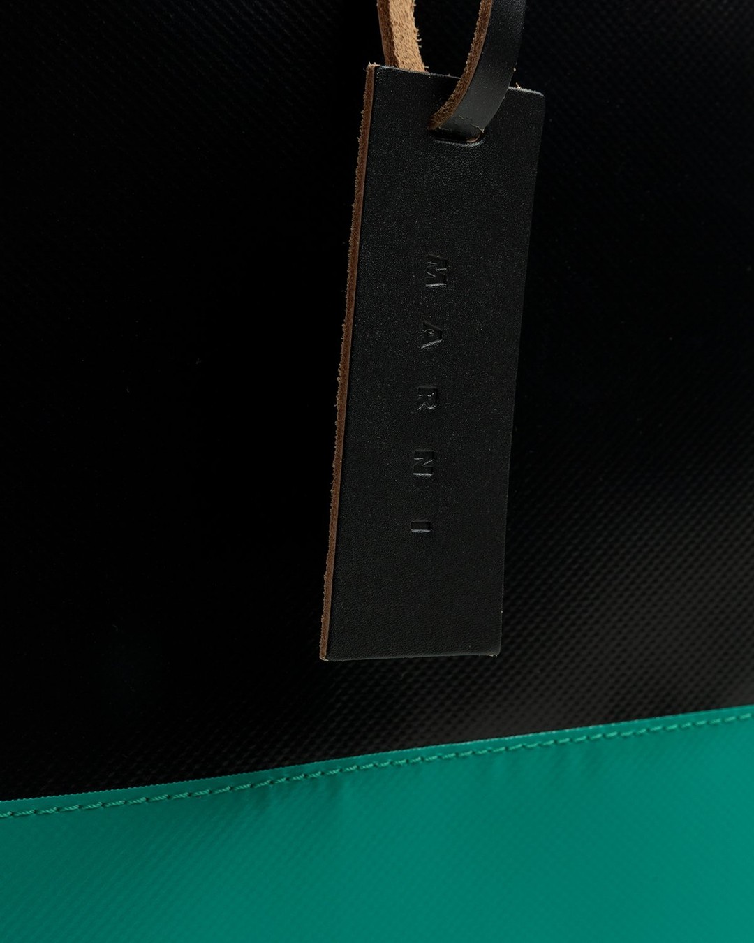 Marni – Tribeca Two-Tone Tote Bag Black/Green - Bags - Black - Image 4