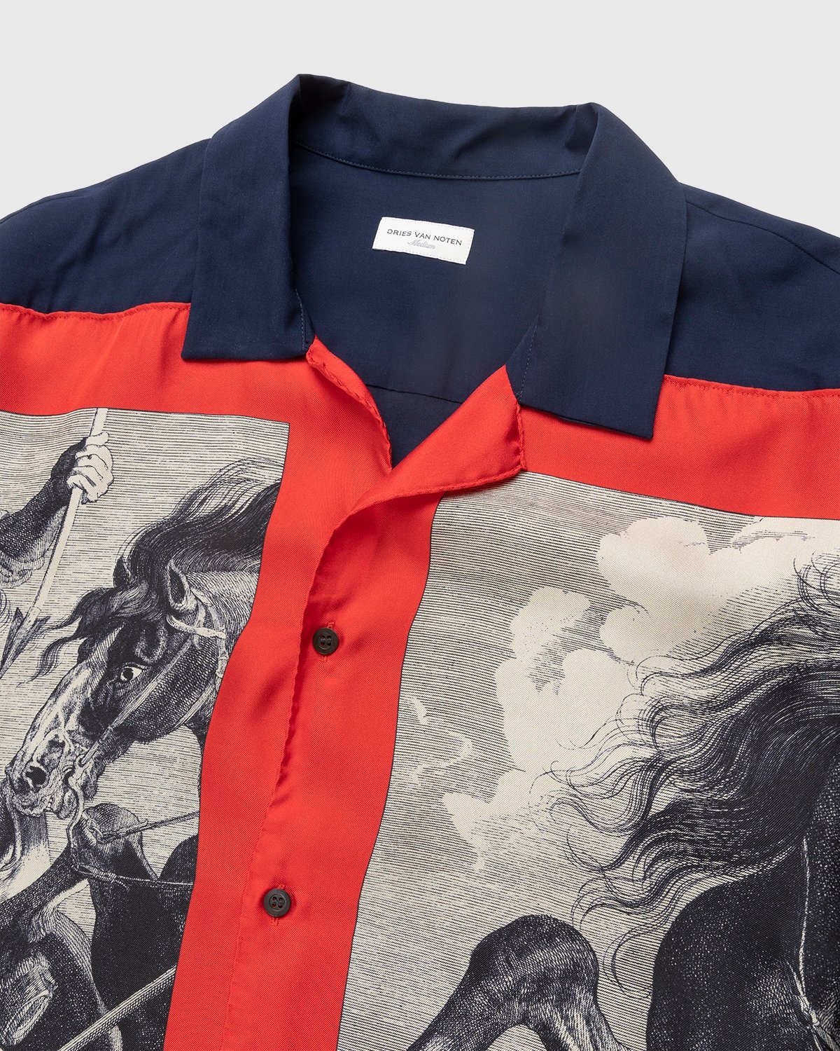 Dries van Noten – Cassif Silk Shirt Ecru - Shirts - Silver - Image 5