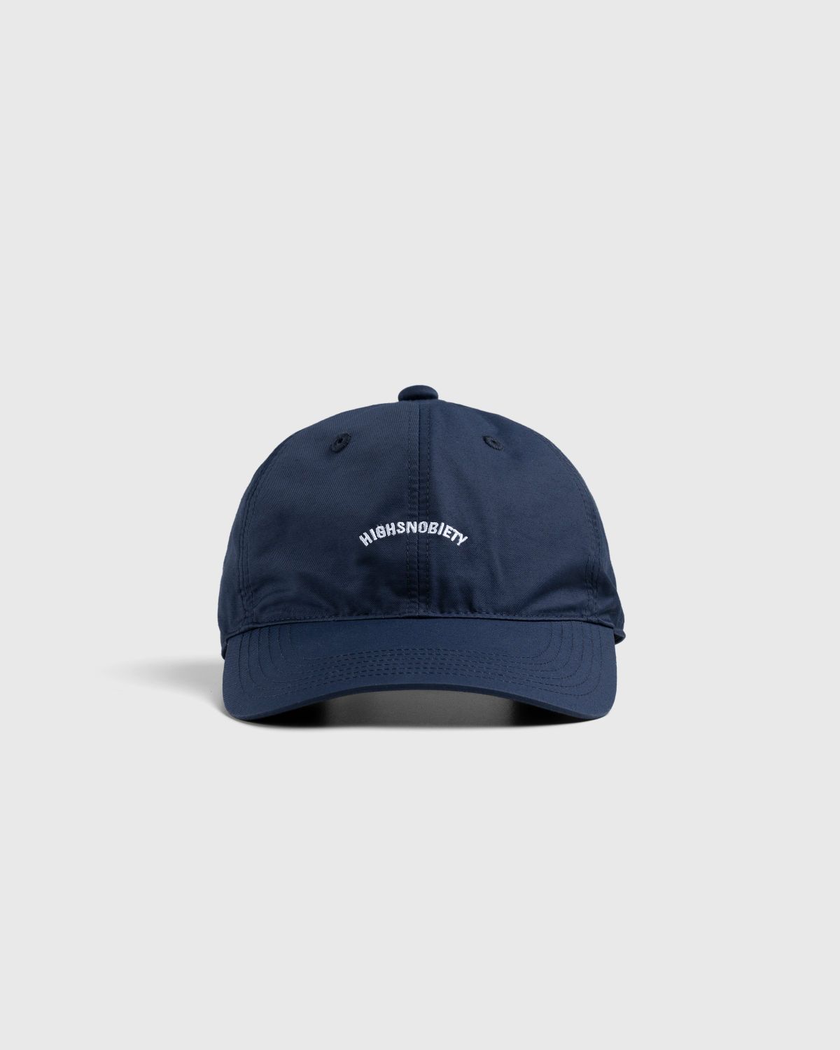 Highsnobiety – Brushed Nylon Logo Cap Dark Blue - Hats - Blue - Image 2