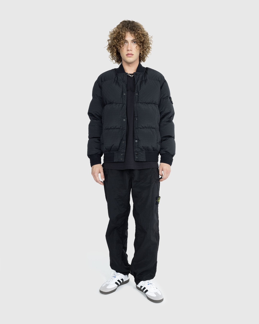 Stone Island – Ripstop Nylon Metal Down Jacket Black  - Outerwear - Black - Image 3