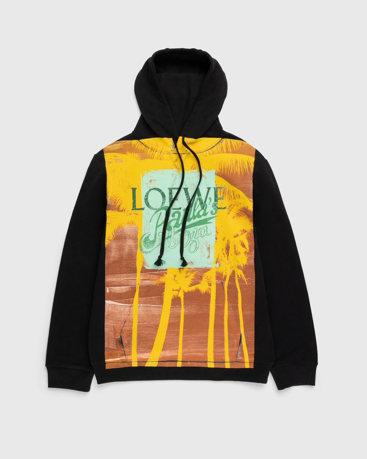 Loewe – Paula's Ibiza Palm Print Hoodie Black/Multi - Sweats - Multi - Image 1