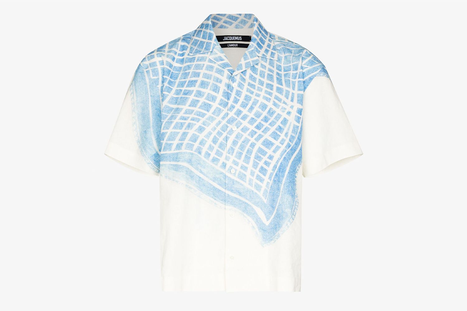 La Chemise Jean Tablecloth Print Shirt