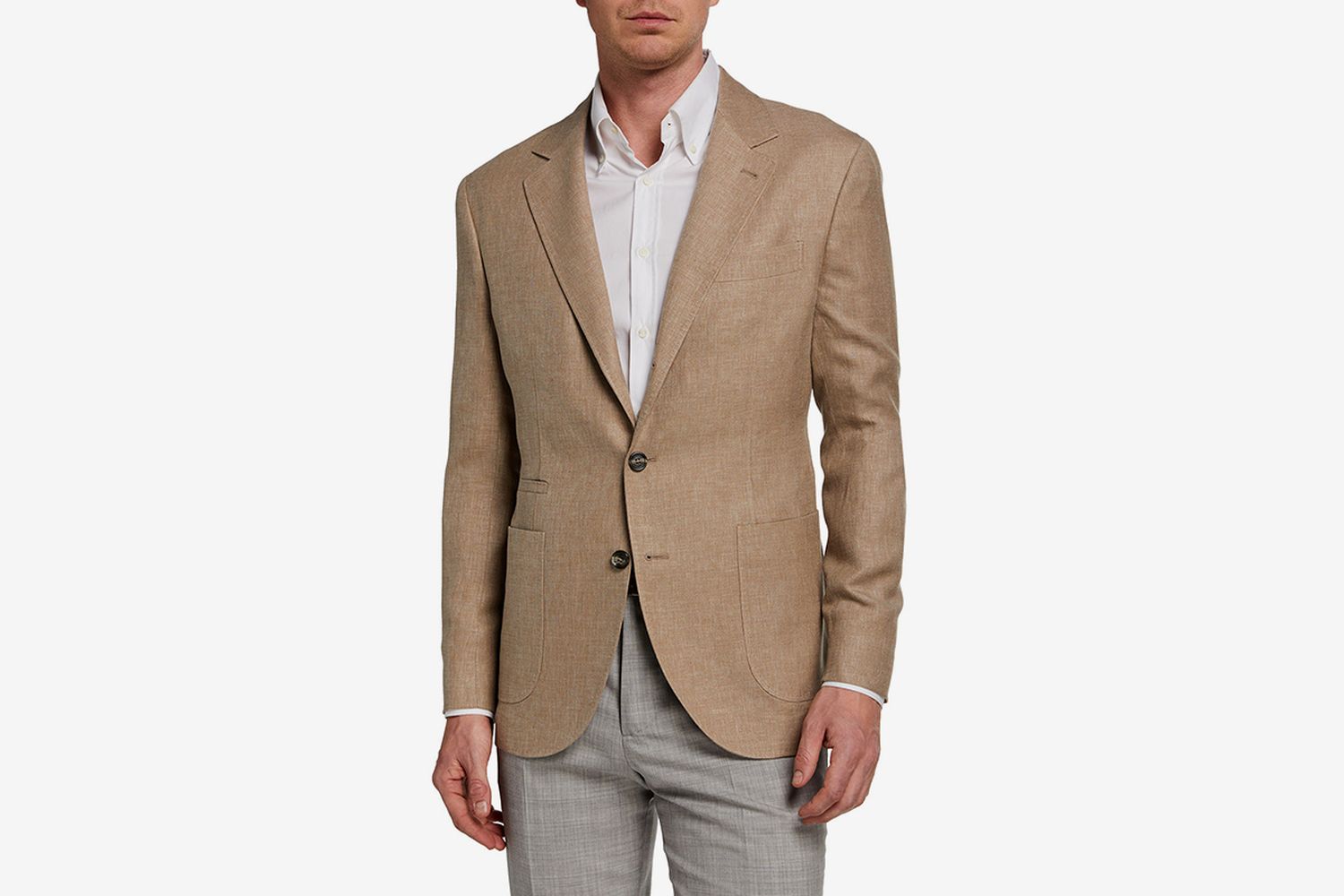 Hopsack Two-Button Jacket