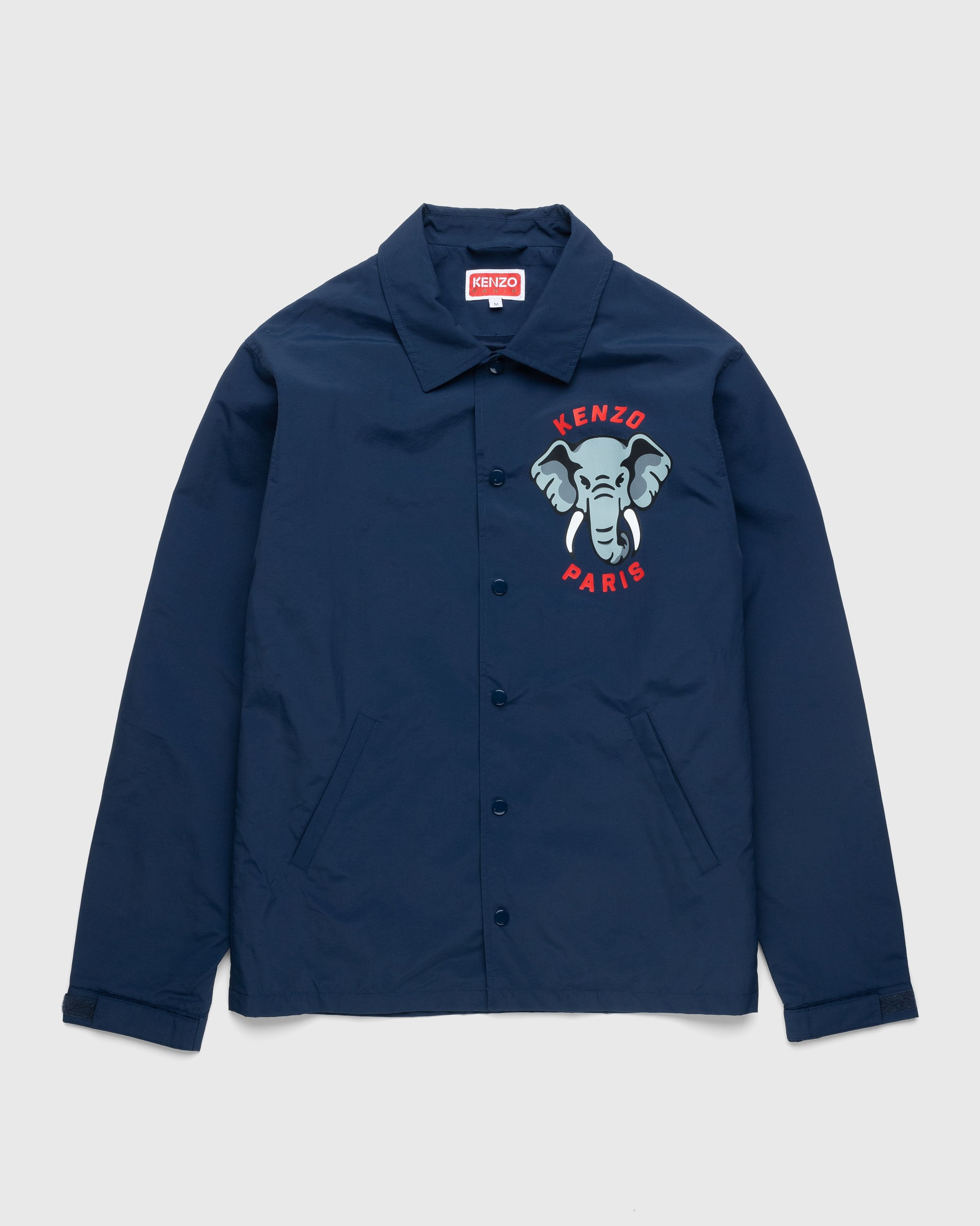 Kenzo – Elephant Coach Jacket Midnight Blue - Outerwear - Blue - Image 1