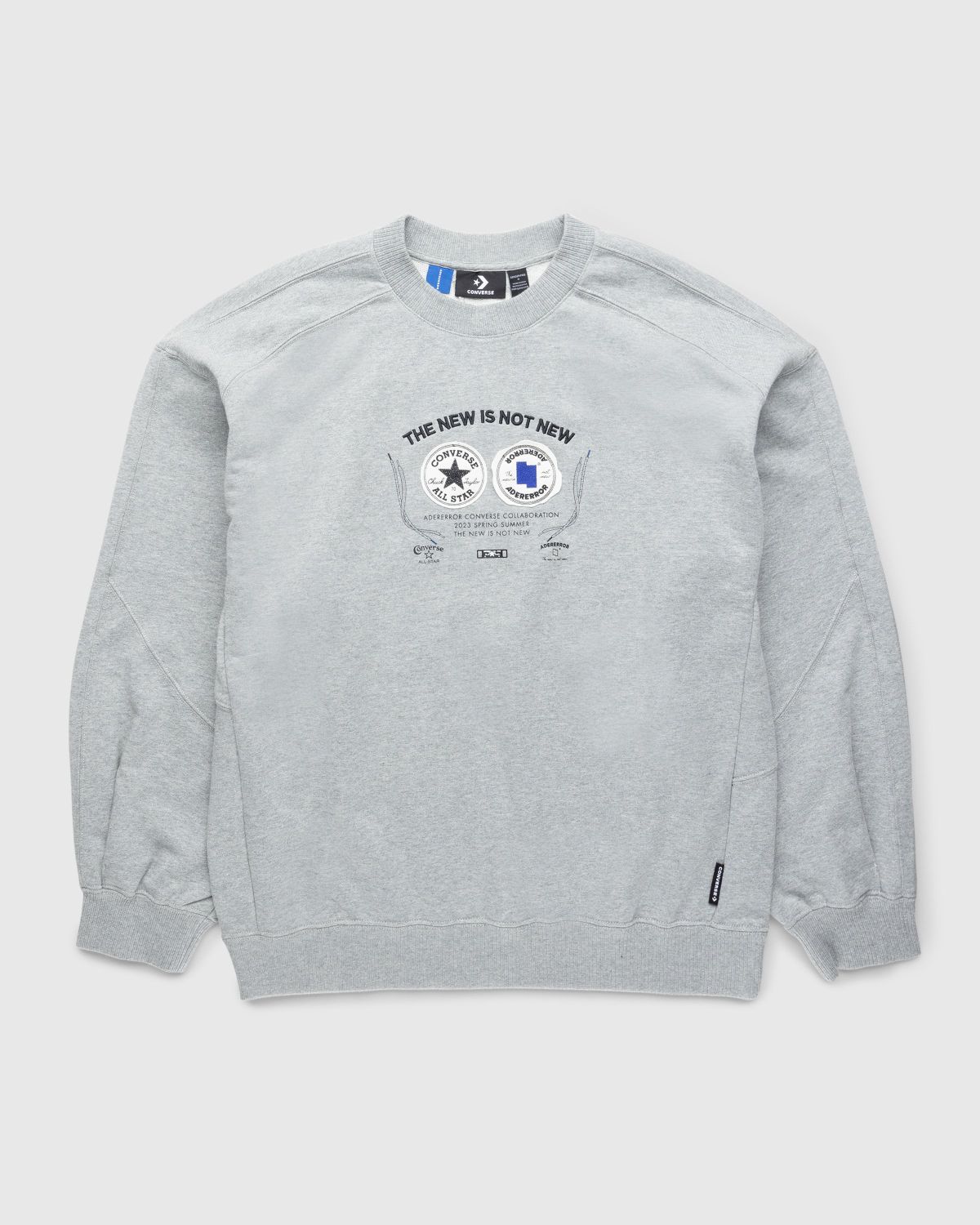Converse x Ader Error – Shapes Crew Sweatshirt Vintage Grey Heather - Sweats - Grey - Image 1