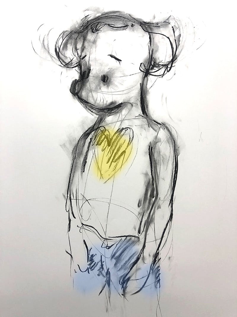 Simon Fujiwara, Who the Baer (production sketch), 2021