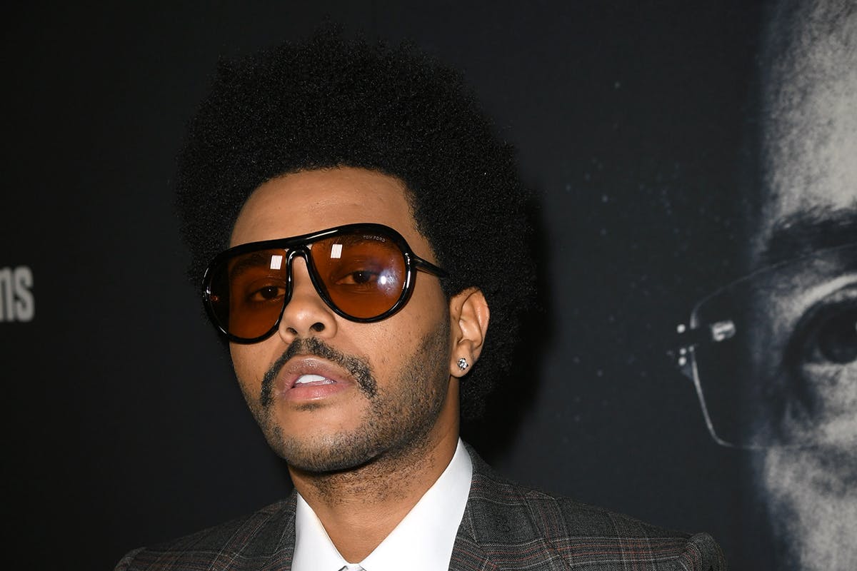 The Weeknd mustache sunglasses