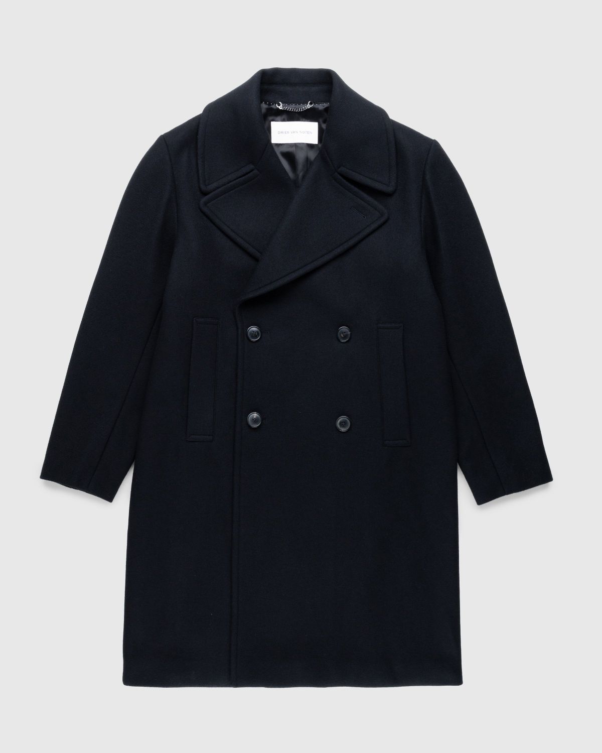 Dries van Noten – Raven Coat Black - Outerwear - Black - Image 1
