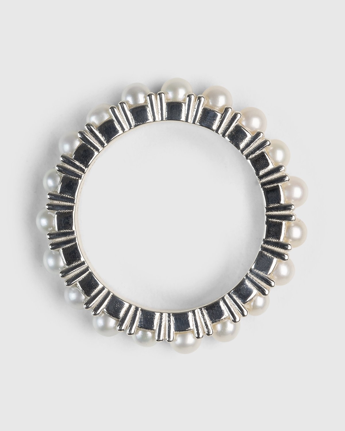 Hatton Labs – Pearl Eternity Ring White - Rings - White - Image 2