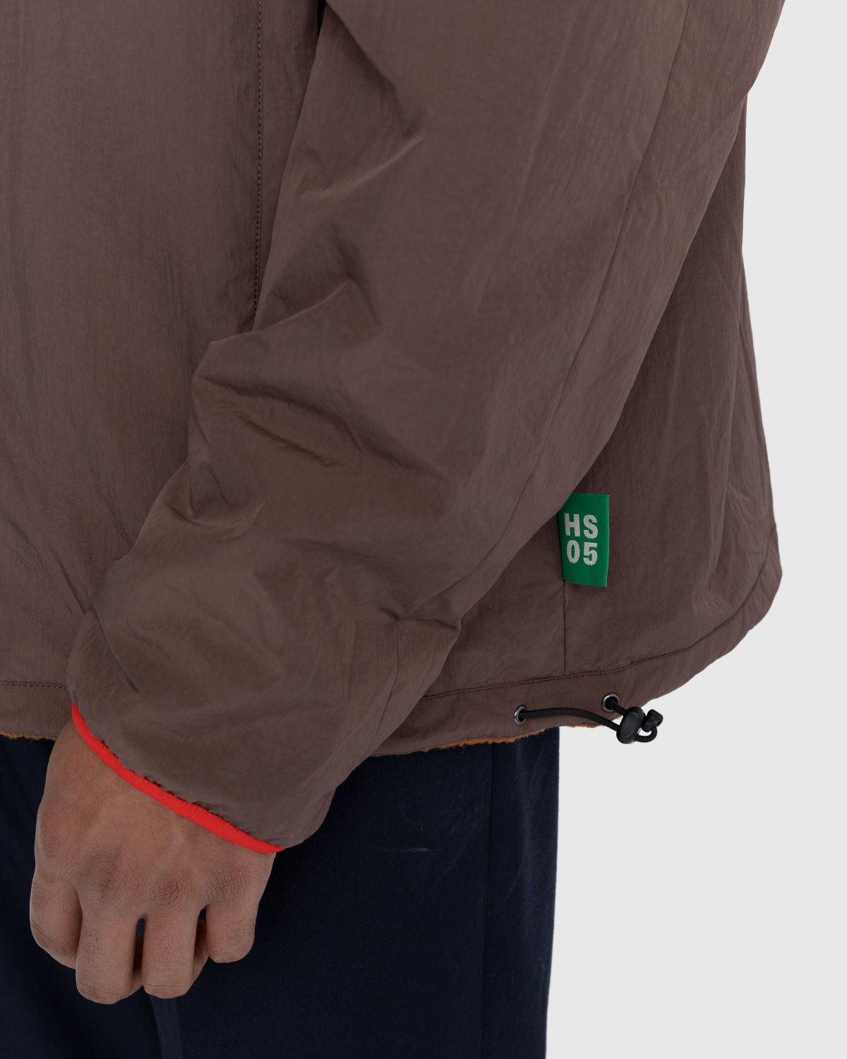 Highsnobiety – Reversible Polar Fleece Zip Jacket Chili Red/ Dark Brown - Outerwear - Brown - Image 6