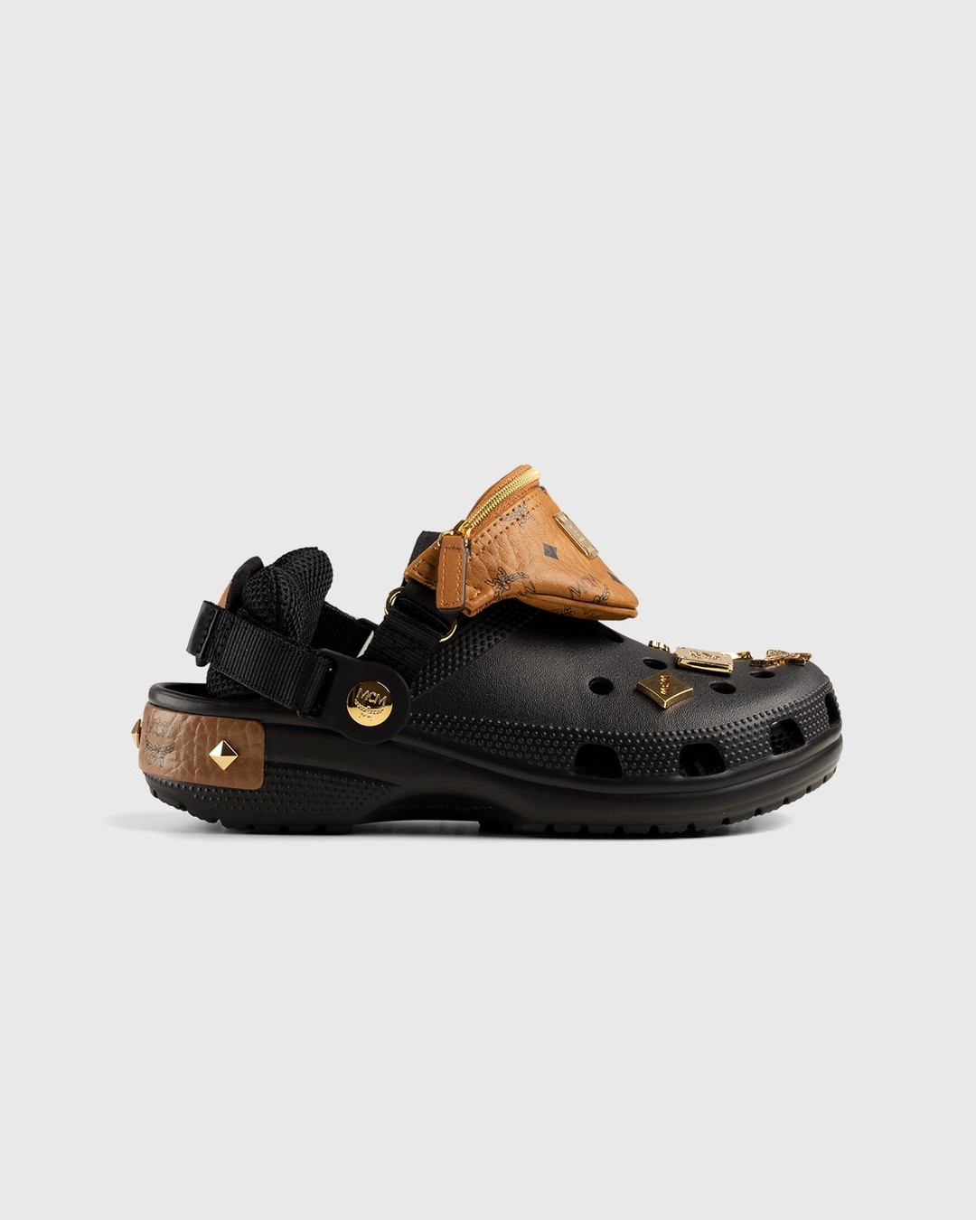 MCM x Crocs – Belt Bag Clog Black - Sandals - Black - Image 1