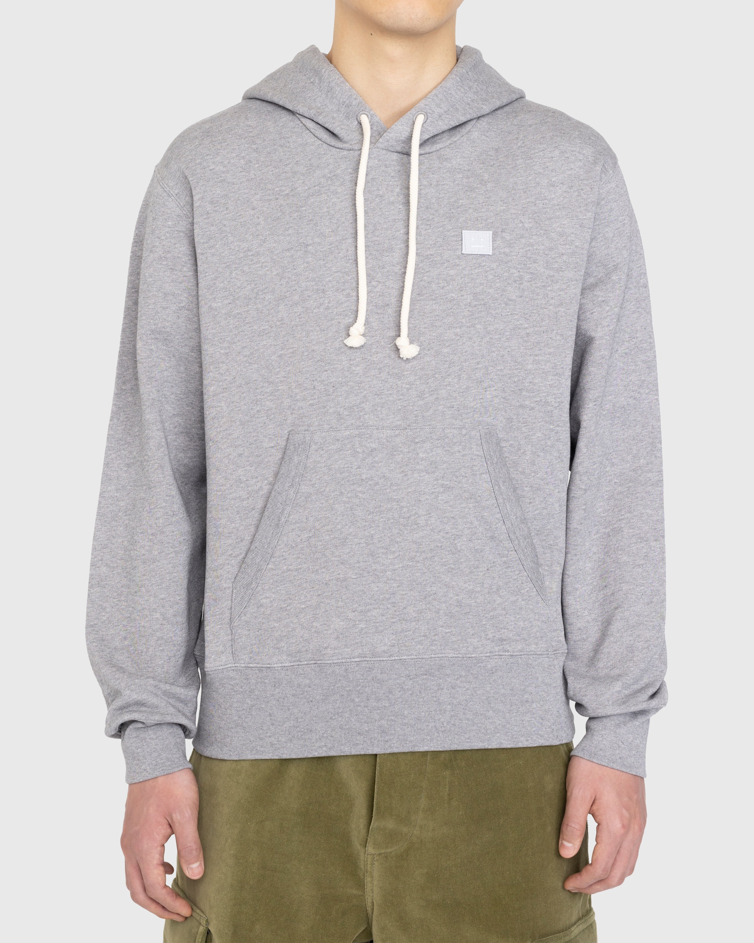 Acne Studios – Organic Cotton Hooded Sweatshirt Grey - Hoodies - Grey - Image 2