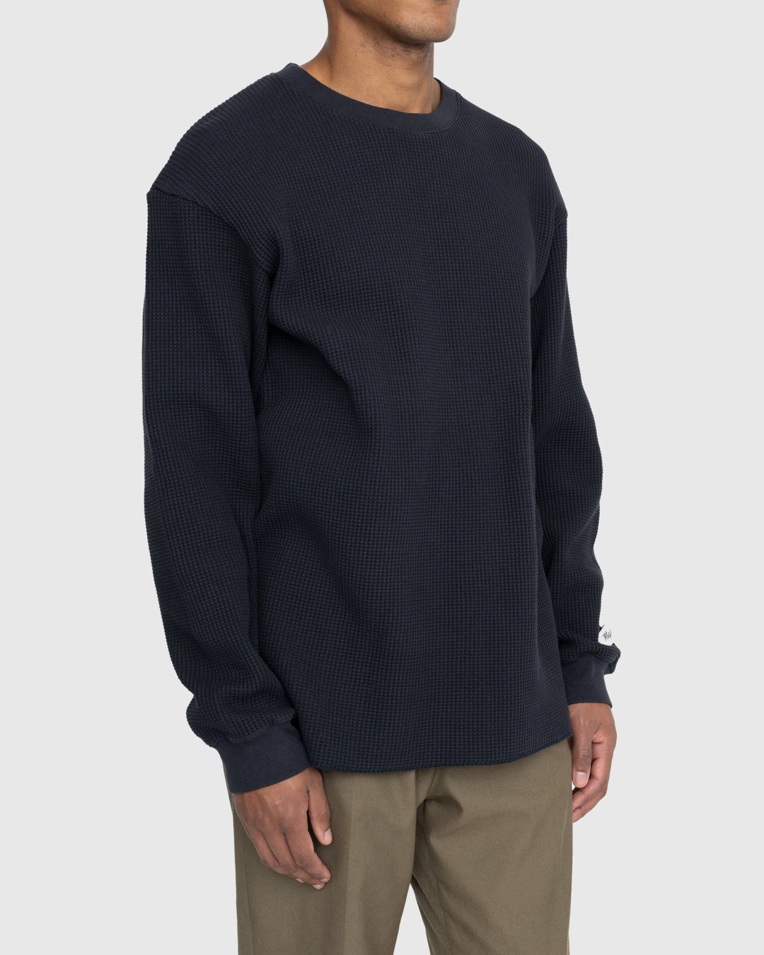 Highsnobiety – Thermal Crew Black - Sweats - Black - Image 3