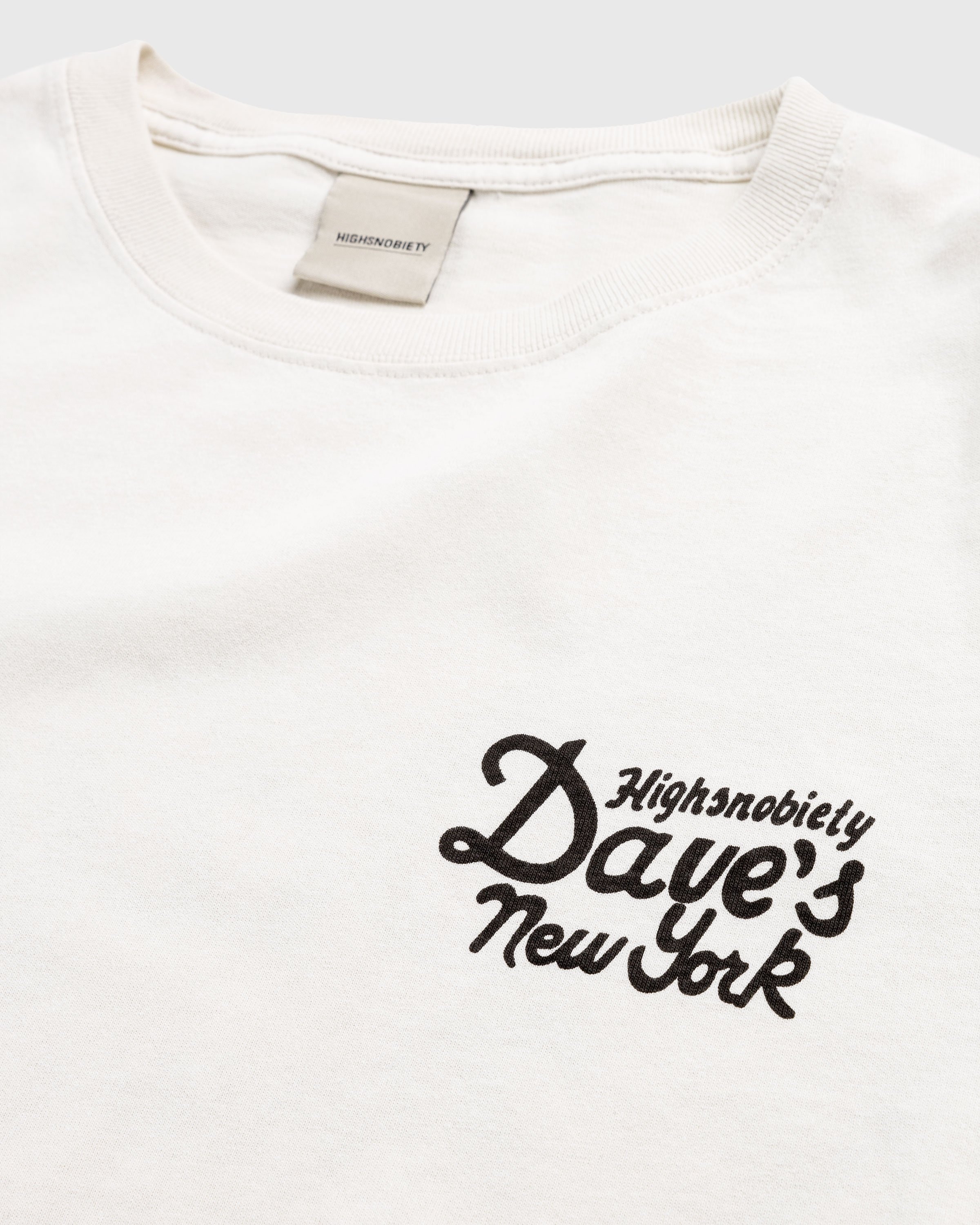 Dave's New York x Highsnobiety – T-Shirt Eggshell - T-shirts - Beige - Image 6