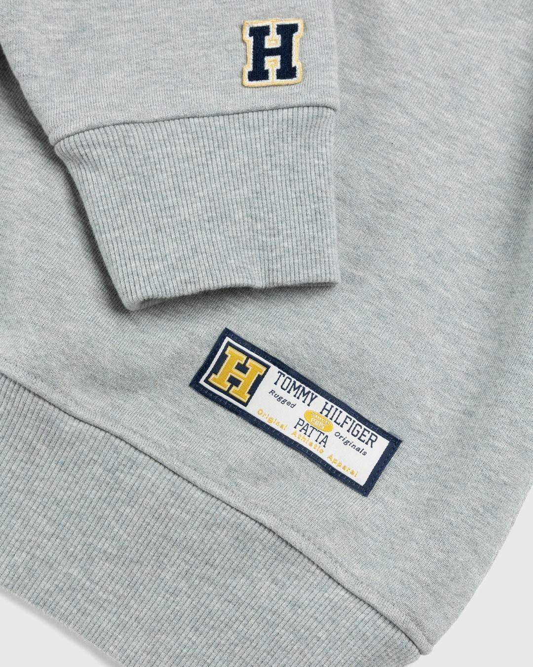 Patta x Tommy Hilfiger – Crewneck Sweatshirt Mid Grey Heather - Knitwear - Grey - Image 4