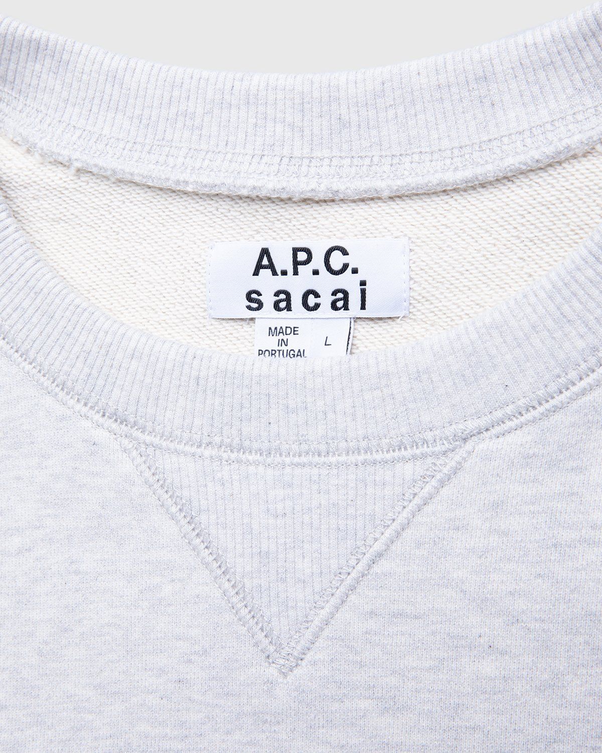 A.P.C. x Sacai – Tani Sweater Light Grey - Sweatshirts - Grey - Image 4