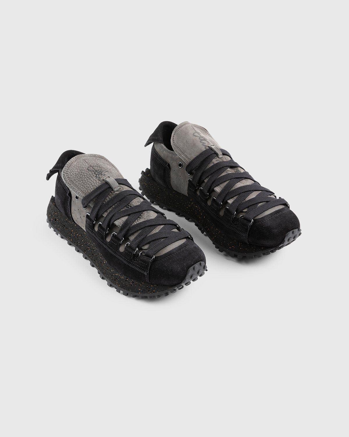 Acne Studios – Nofo Lace-Up Sneakers Grey/Black - Low Top Sneakers - Black - Image 4