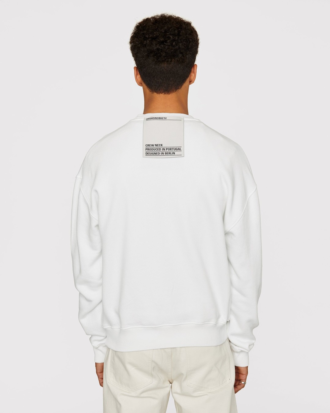 Highsnobiety – Staples Sweatshirt White - Sweats - White - Image 3